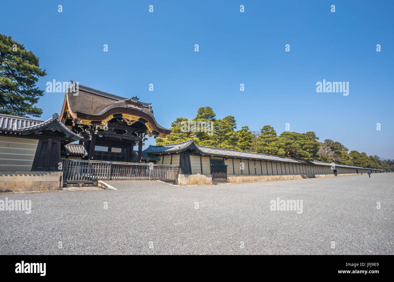 Japan, Kyoto City, Imperial Palace, Kyoto Gosho Stock Photo
