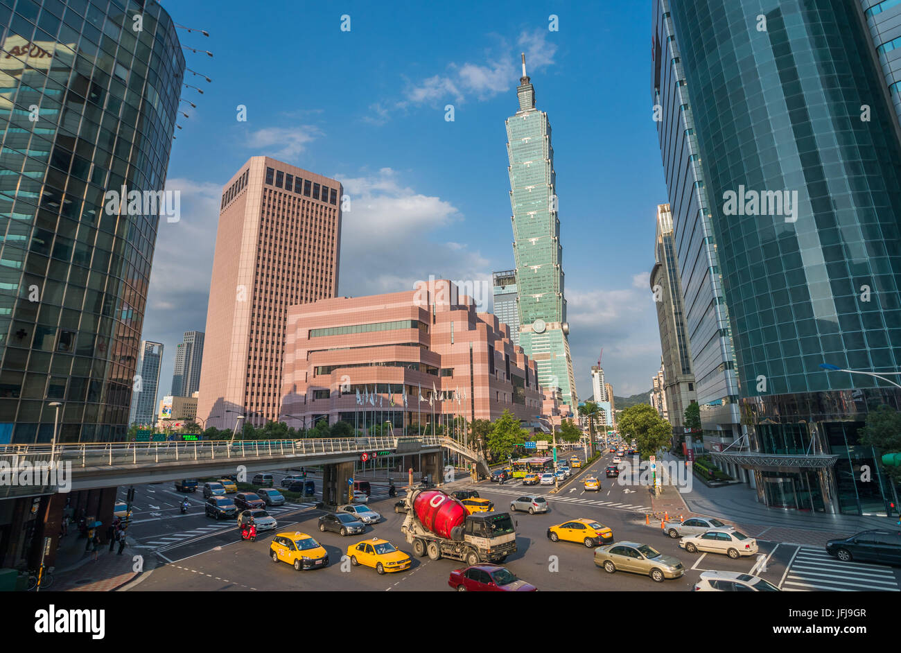 Taiwan, Taipei City, 101 Building Stock Photo