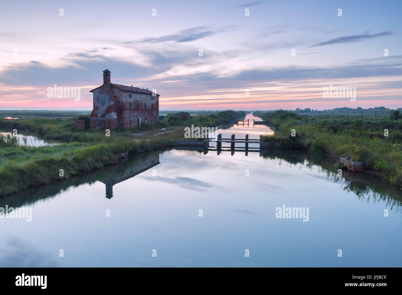 Old house in the lagoon lio piccolo hires stock photography and images