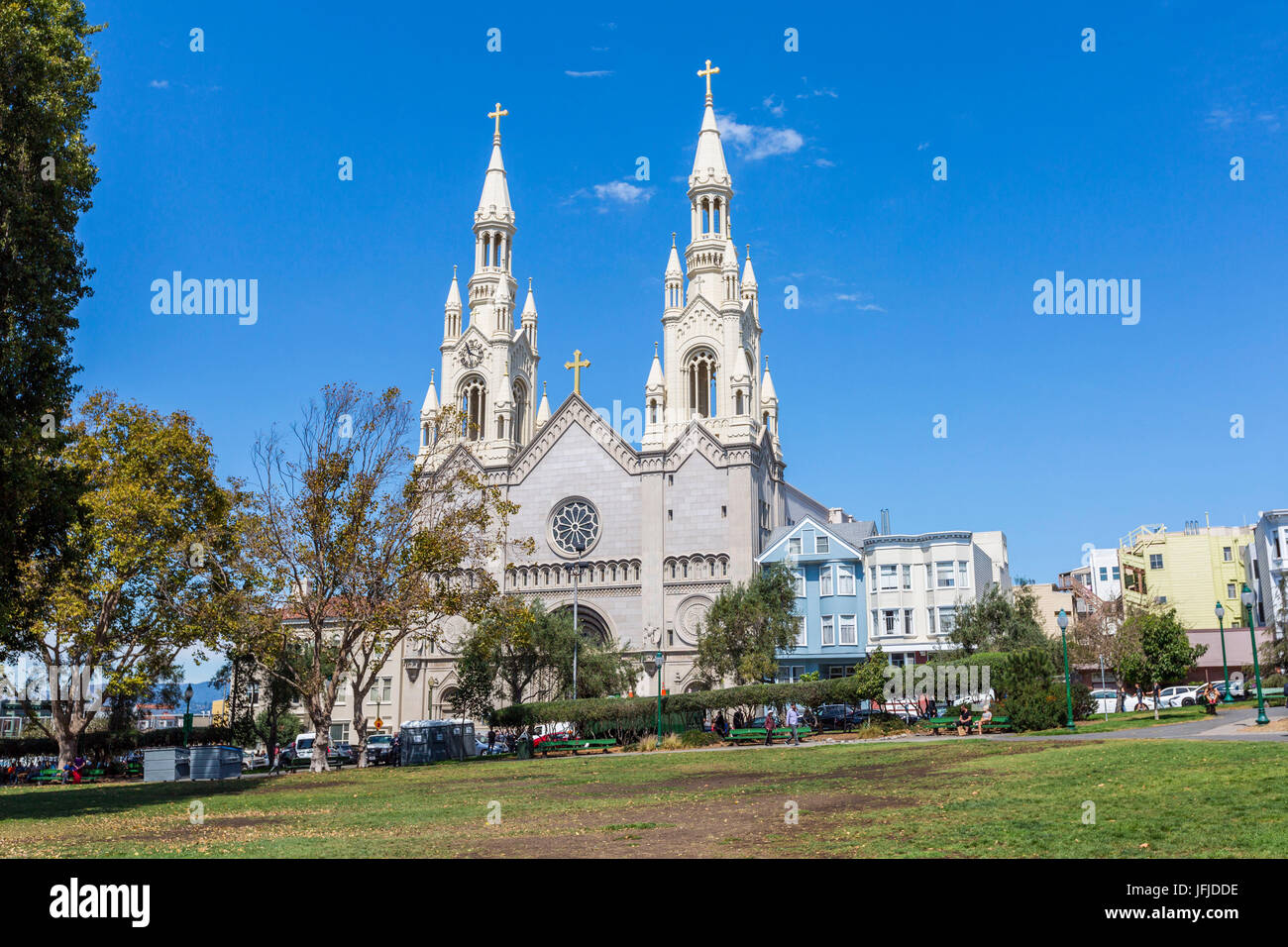 Saints Peter and Paul Church, San Franisco, Marin County, California, USA, Stock Photo