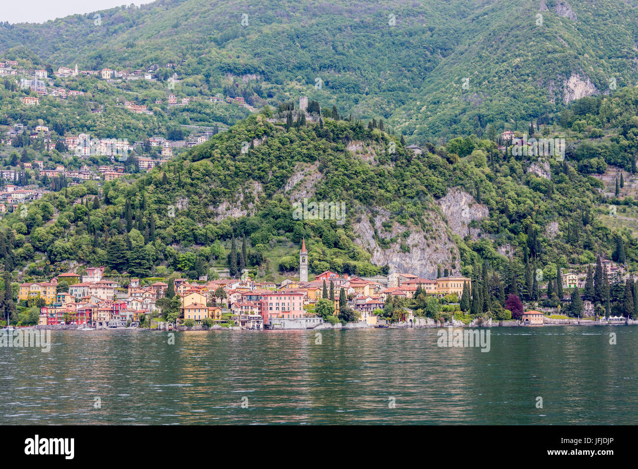 The little town of Varenna, Lake Como, Lombardy, Italy, Stock Photo