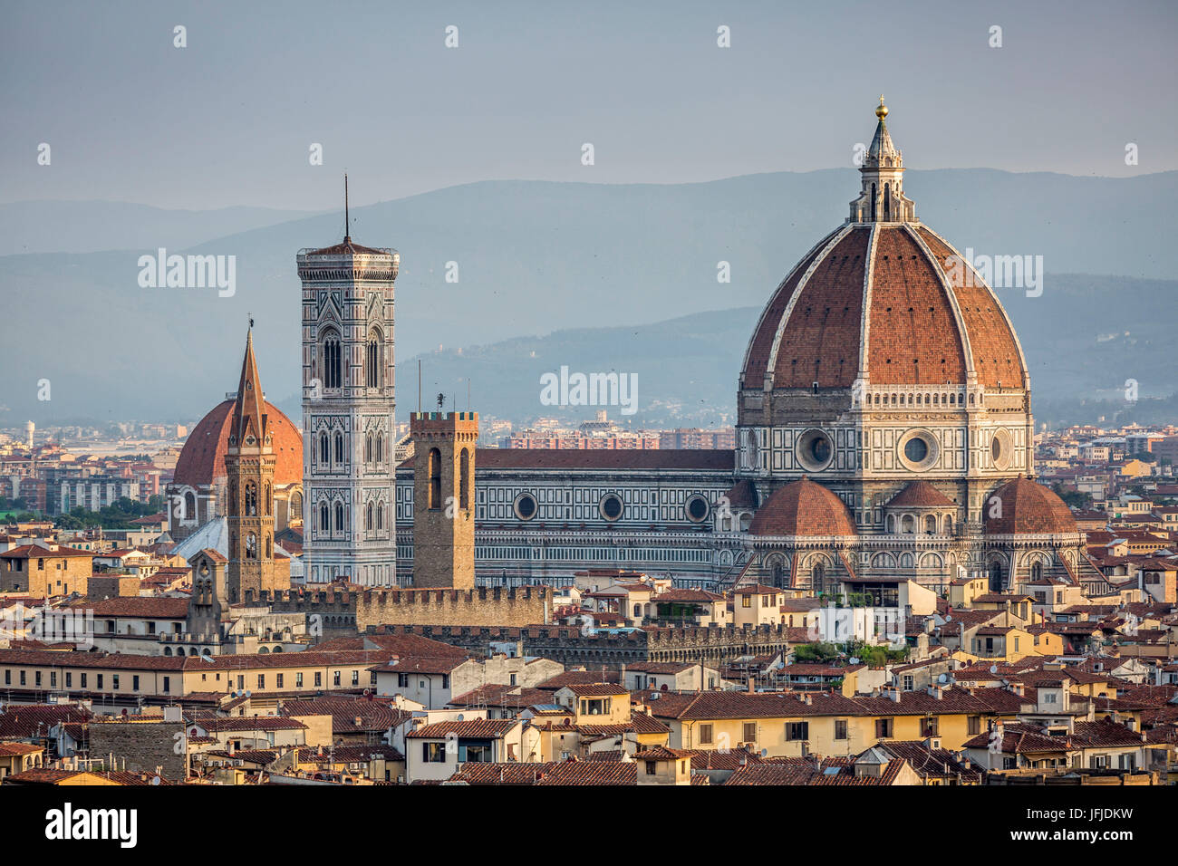 Santa Maria del Fiore cathedral in Florence, Tuscany, Italy, Stock Photo