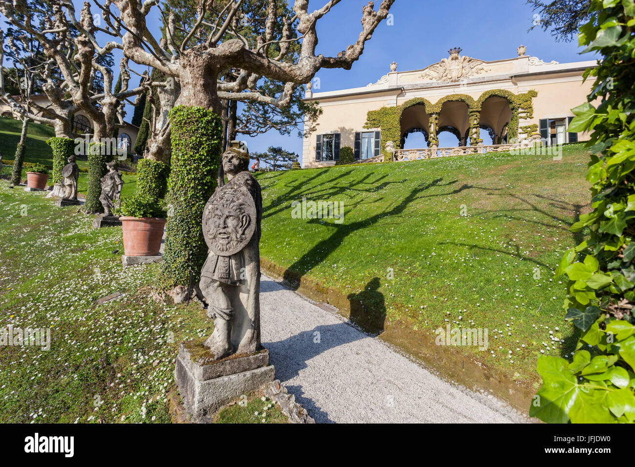 Italy, Lombardy, Como district, Como Lake, Villa del Balbianello Stock Photo