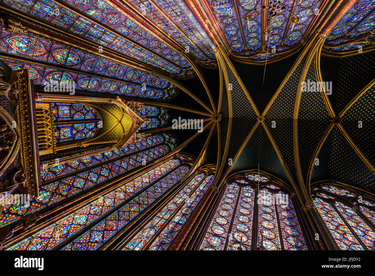 Sainte Chapelle, Paris Stained Glass Windows, Upper Chapel, Paris