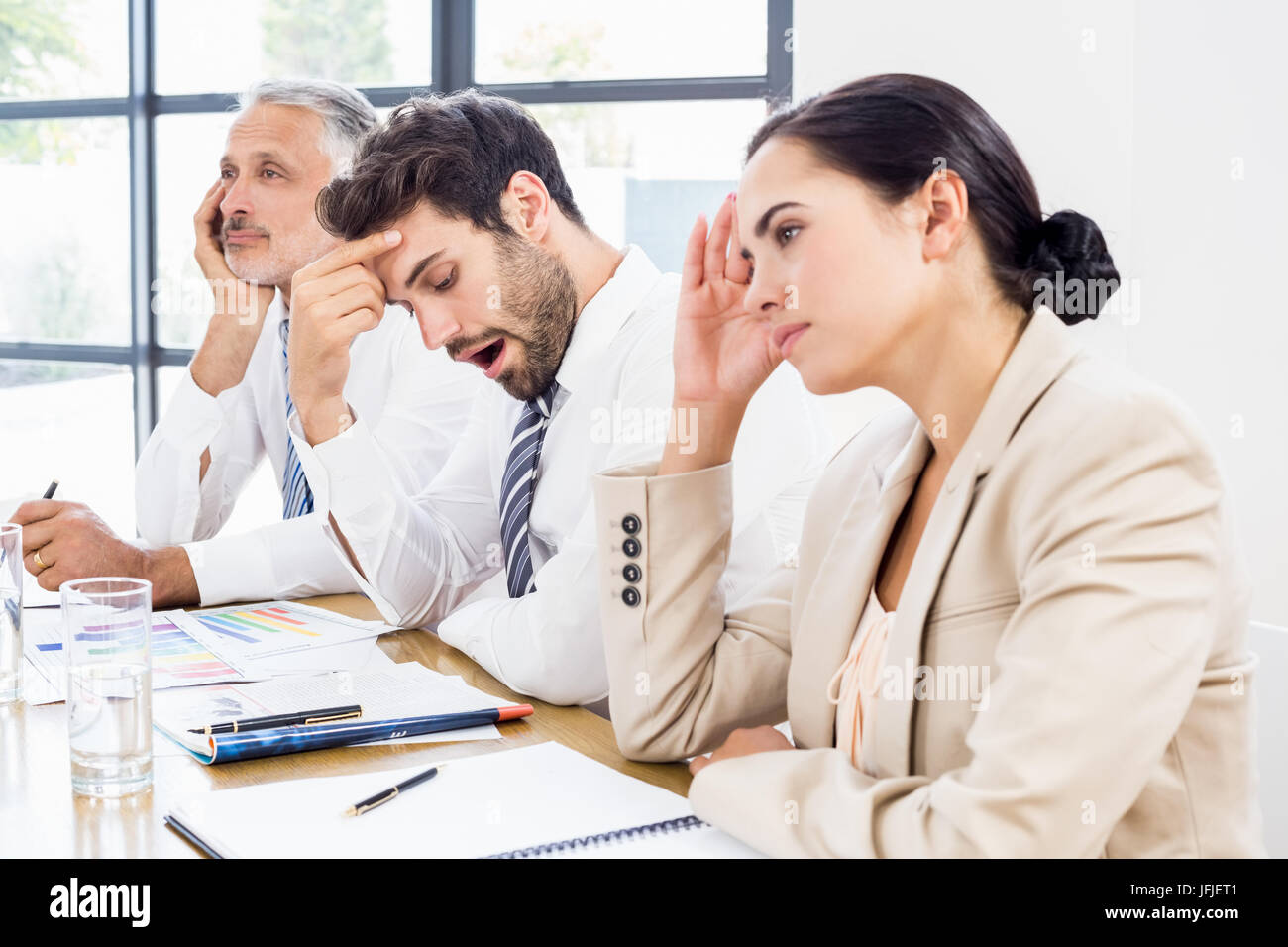 Bored at a meeting hires stock photography and images Alamy