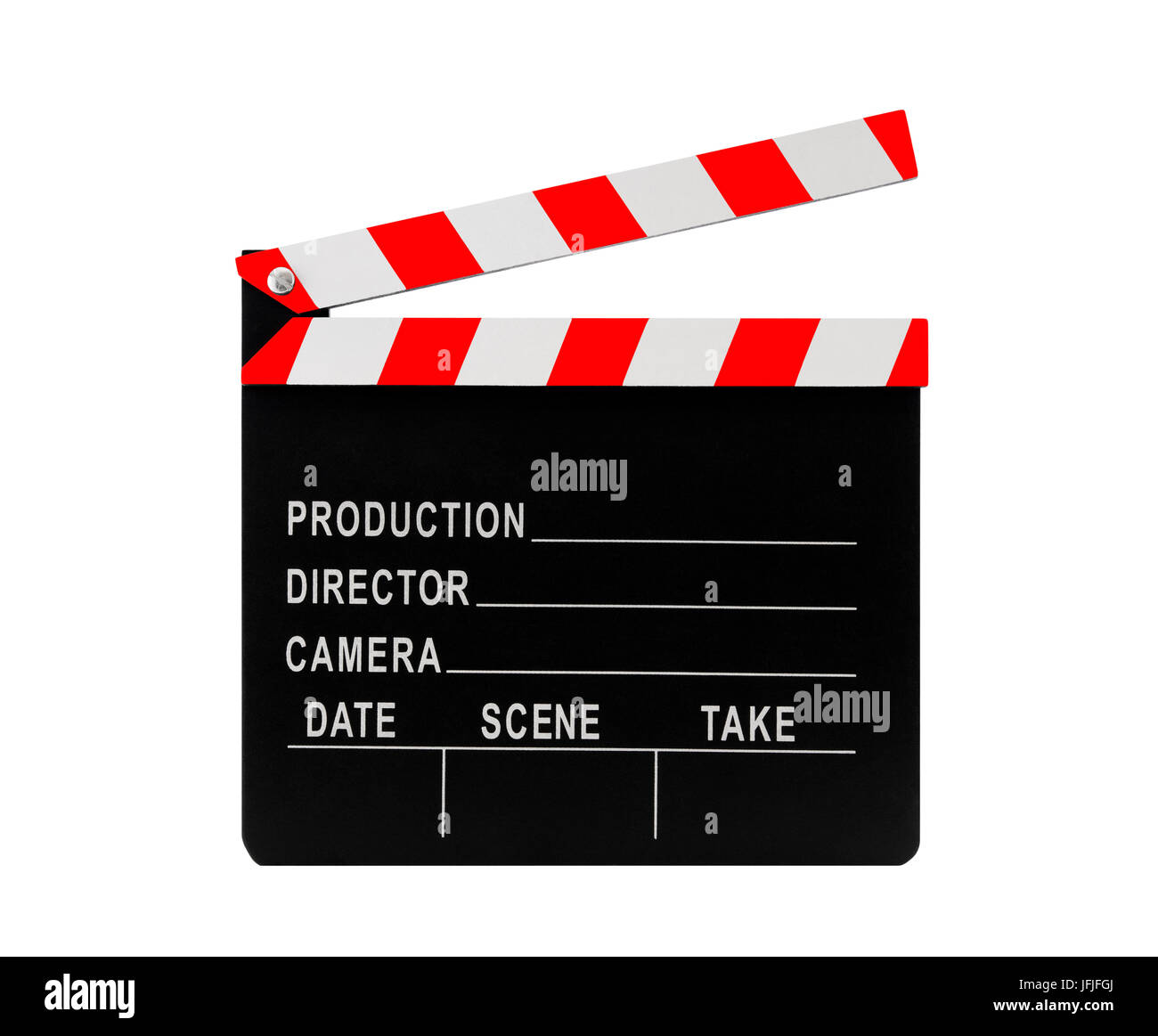 Film clapperboard with clipping path Stock Photo
