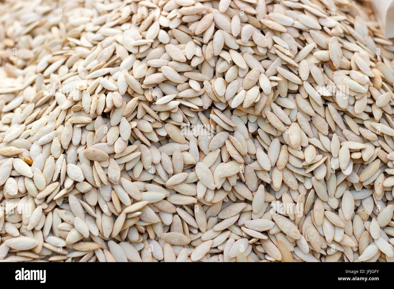 Pile of salted pumpkin seeds Stock Photo Alamy
