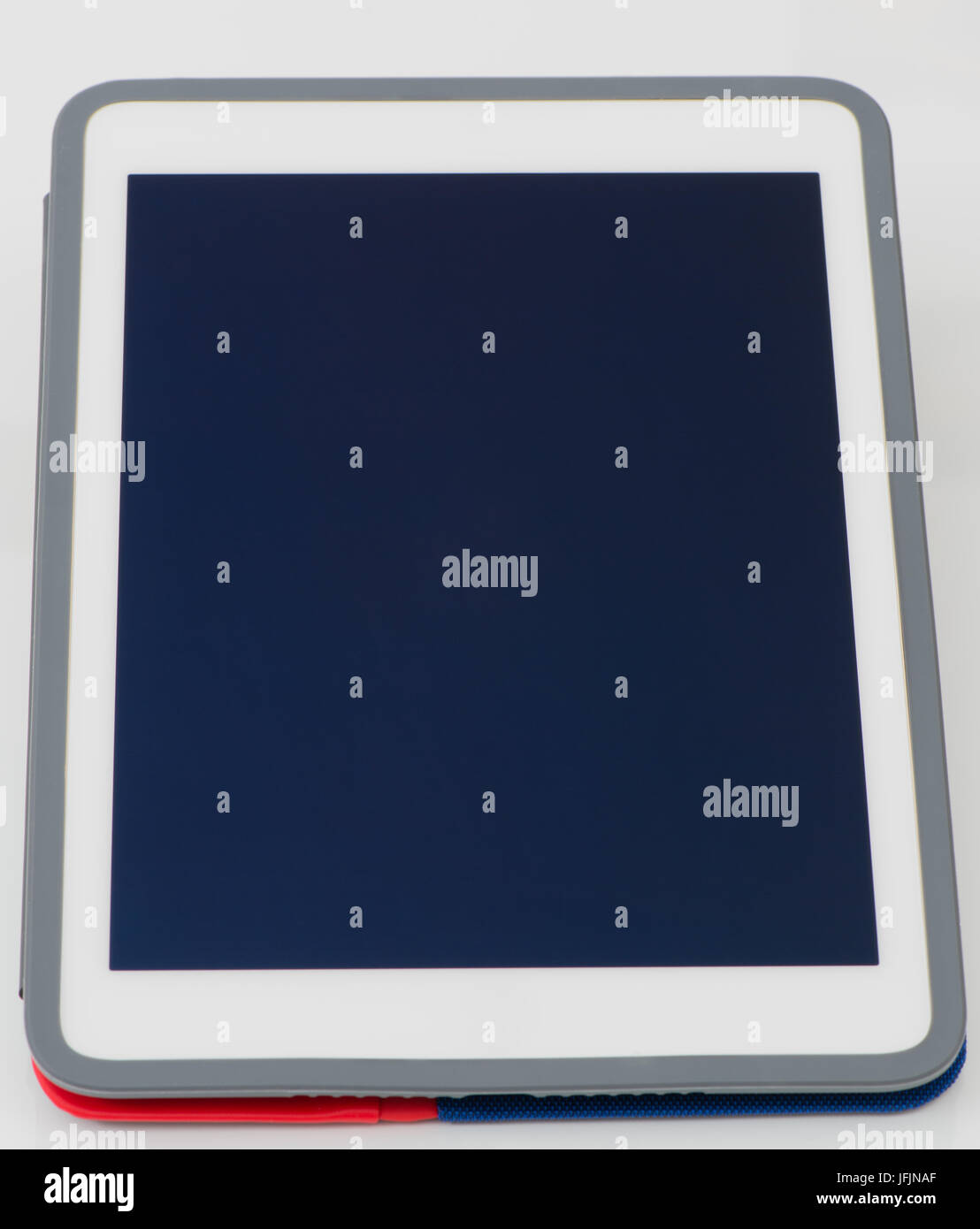 Tablet photographed and isolated on white background Stock Photo