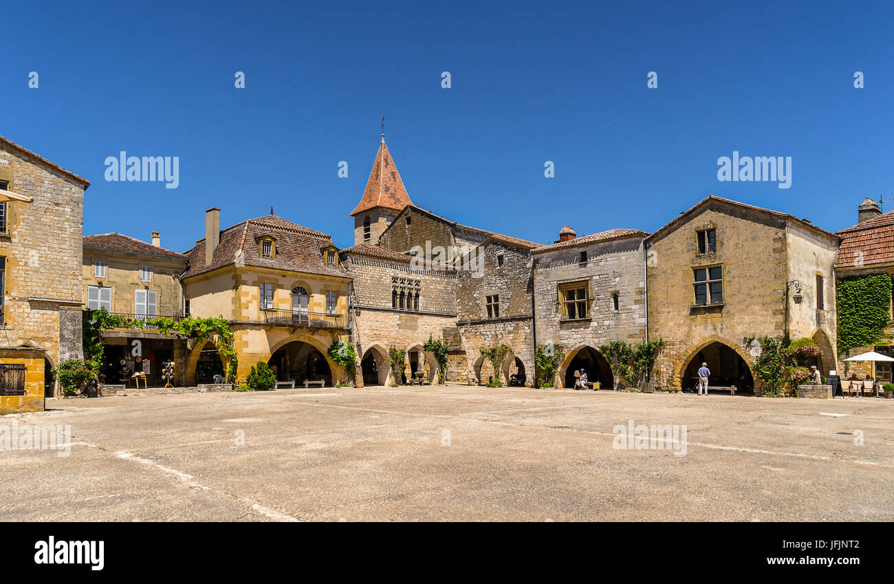 Monpazier in the Dordogne south west France Stock Photo