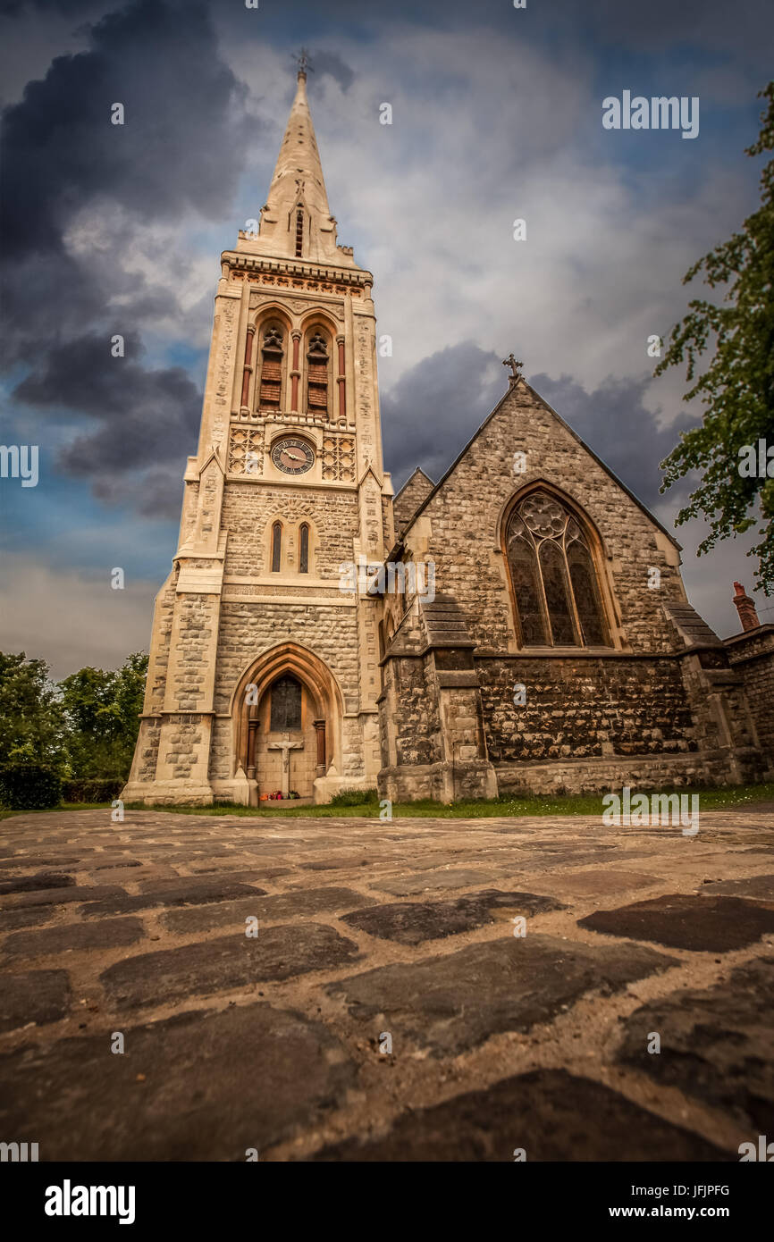 Parish church of saint mary the virgin and saint michael hires stock