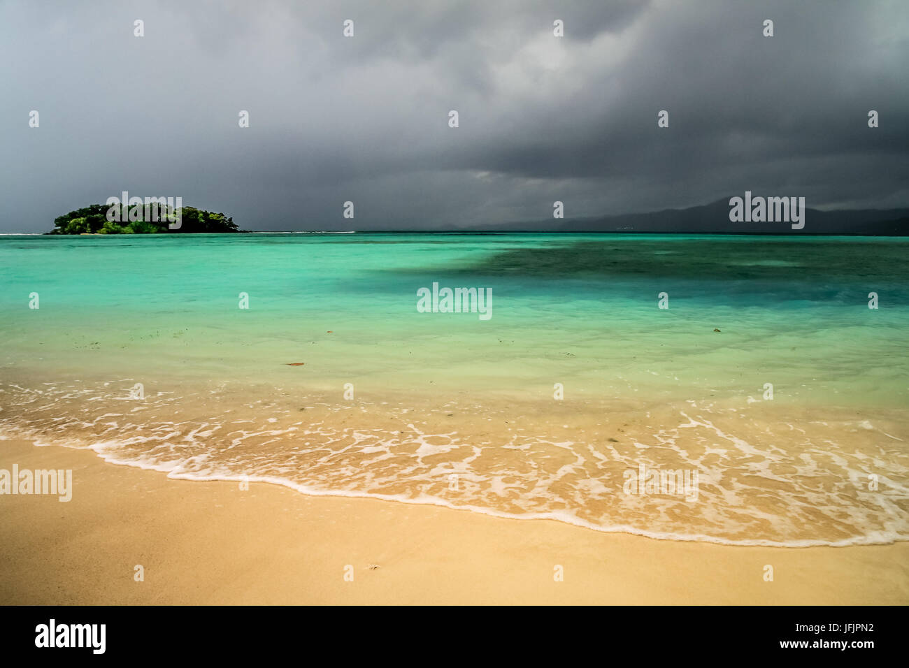 Stormy weather in paradise Stock Photo Alamy