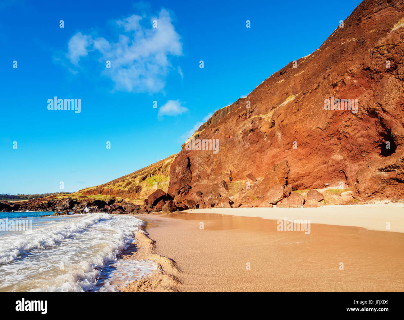 Ovahe Beach, Easter Island, Chile Stock Photo