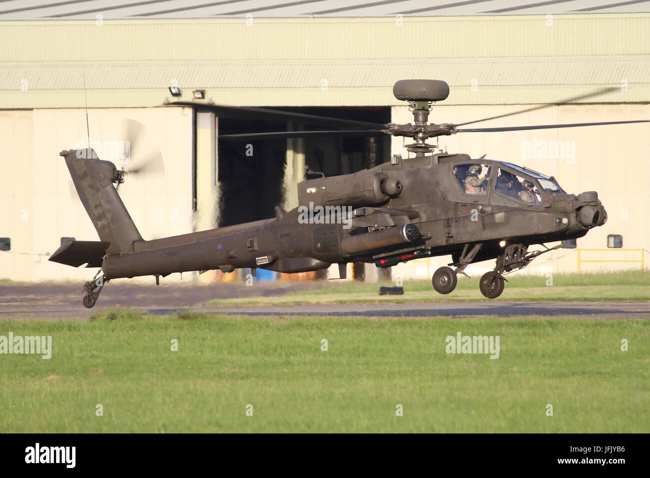 AAC Apache helicopter operations at Wattisham airfield. Stock Photo