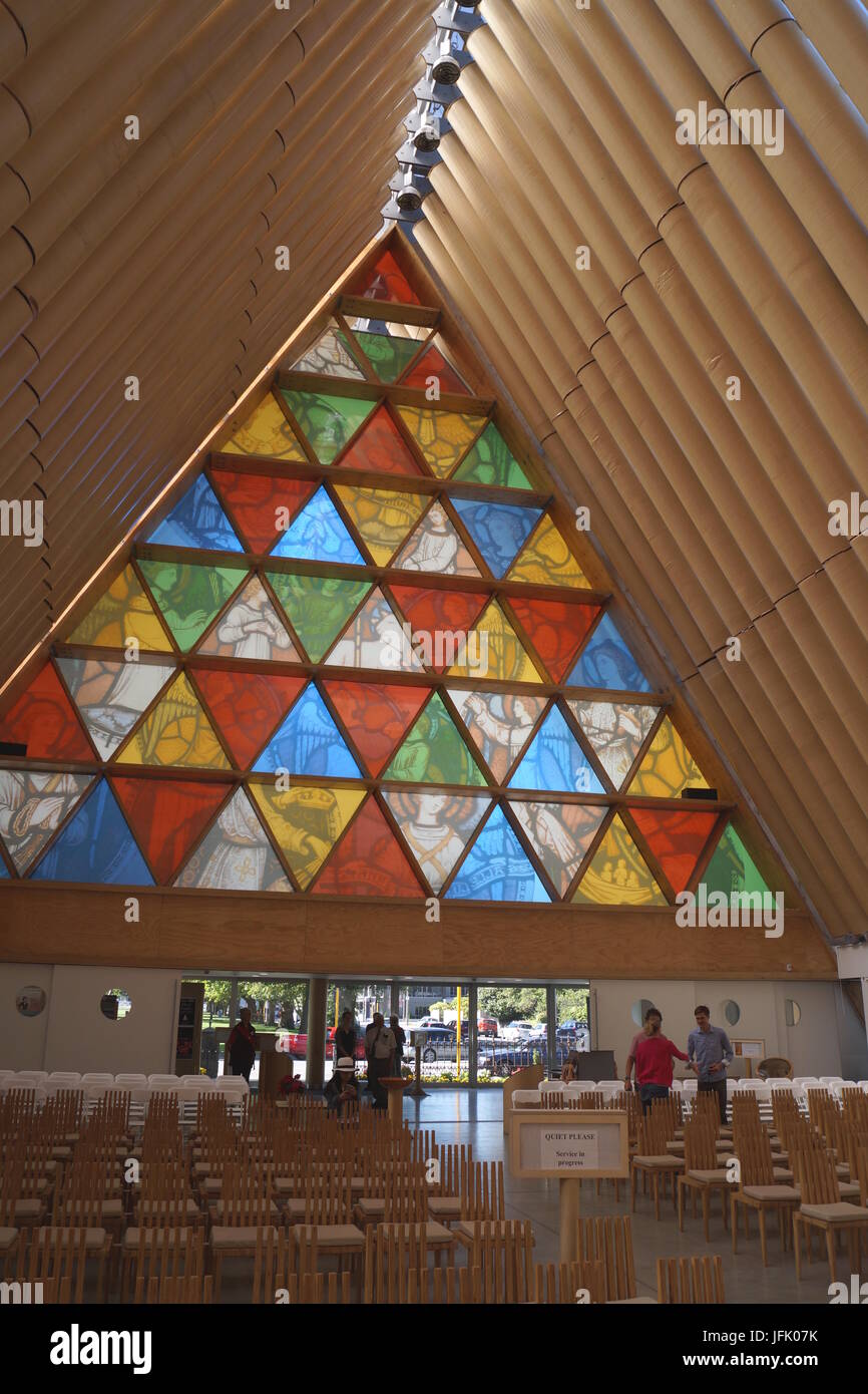 Cardboard Cathedral,Christchurch,New Zealand Stock Photo Alamy