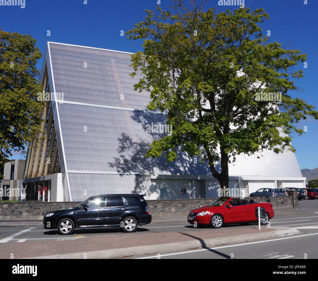 Cardboard Cathedral,Christchurch,New Zealand Stock Photo Alamy