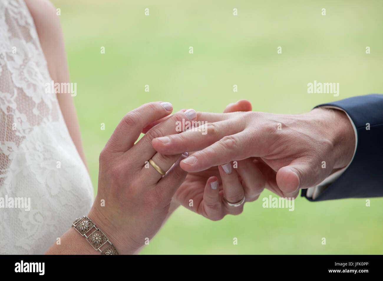 ring exchange Stock Photo