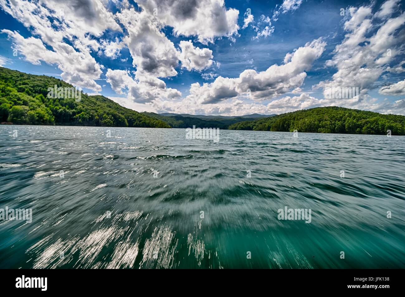 beautiful landscape scenes at lake jocassee south carolina Stock Photo