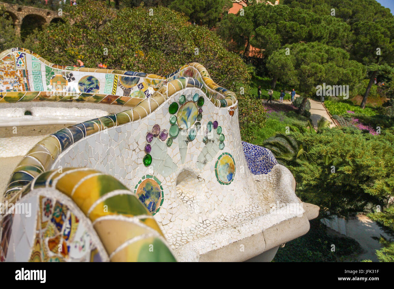 Parc Guell Barcelone Espagne Park Guell Barcelona Spain Stock Photo Alamy alamy