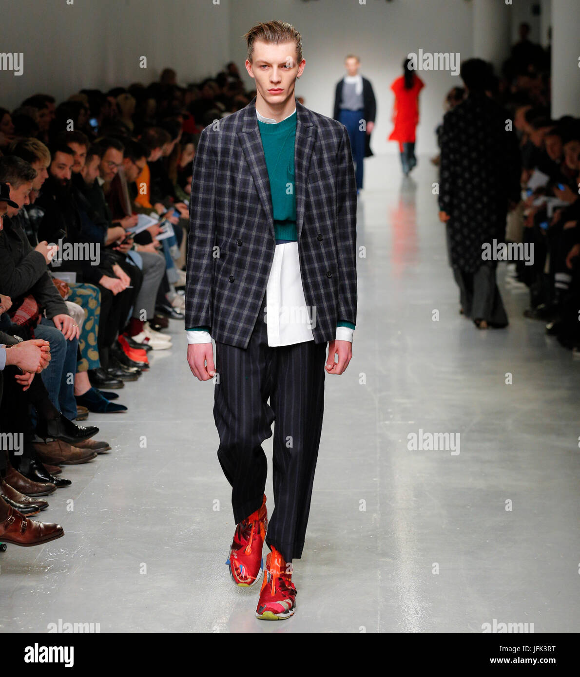 07/01/2017 designers Caseley-Heyford AW17 catwalk show at London ...