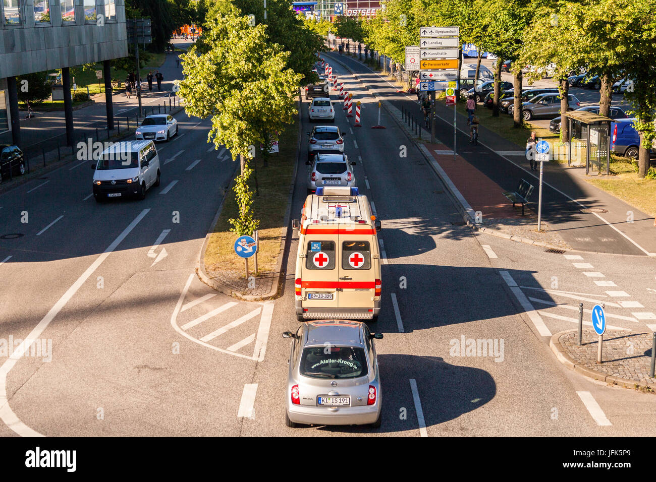 KIEL / GERMANY JUNE 20, 2017 german ambulance car from deutsches