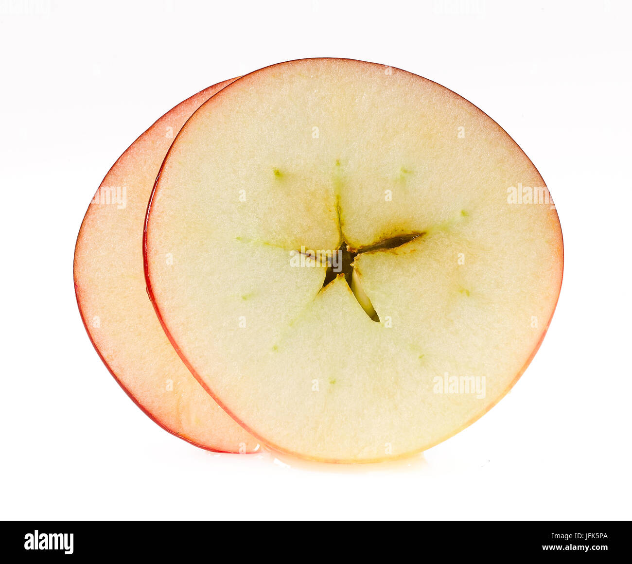 sliced apple Stock Photo