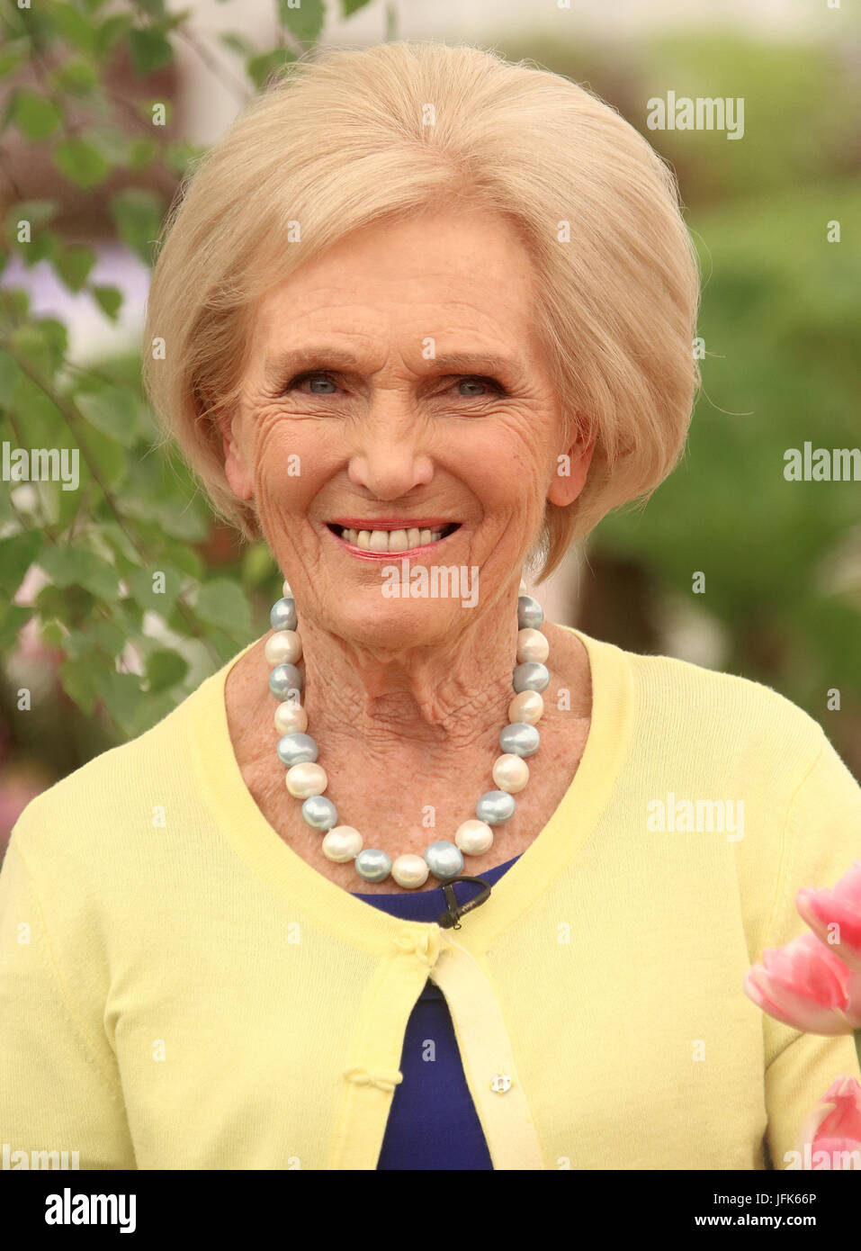 May 22, 2017 - Mary Berry attending Chelsea Flower Show 2017 Press Day, Royal Hospital Chelsea  in London, England, UK Stock Photo
