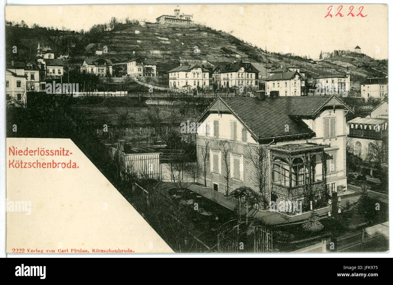 File:06911 Kötzschenbroda 1906 Königsplatz mit Rathaus Brück & Sohn Kunstverlag