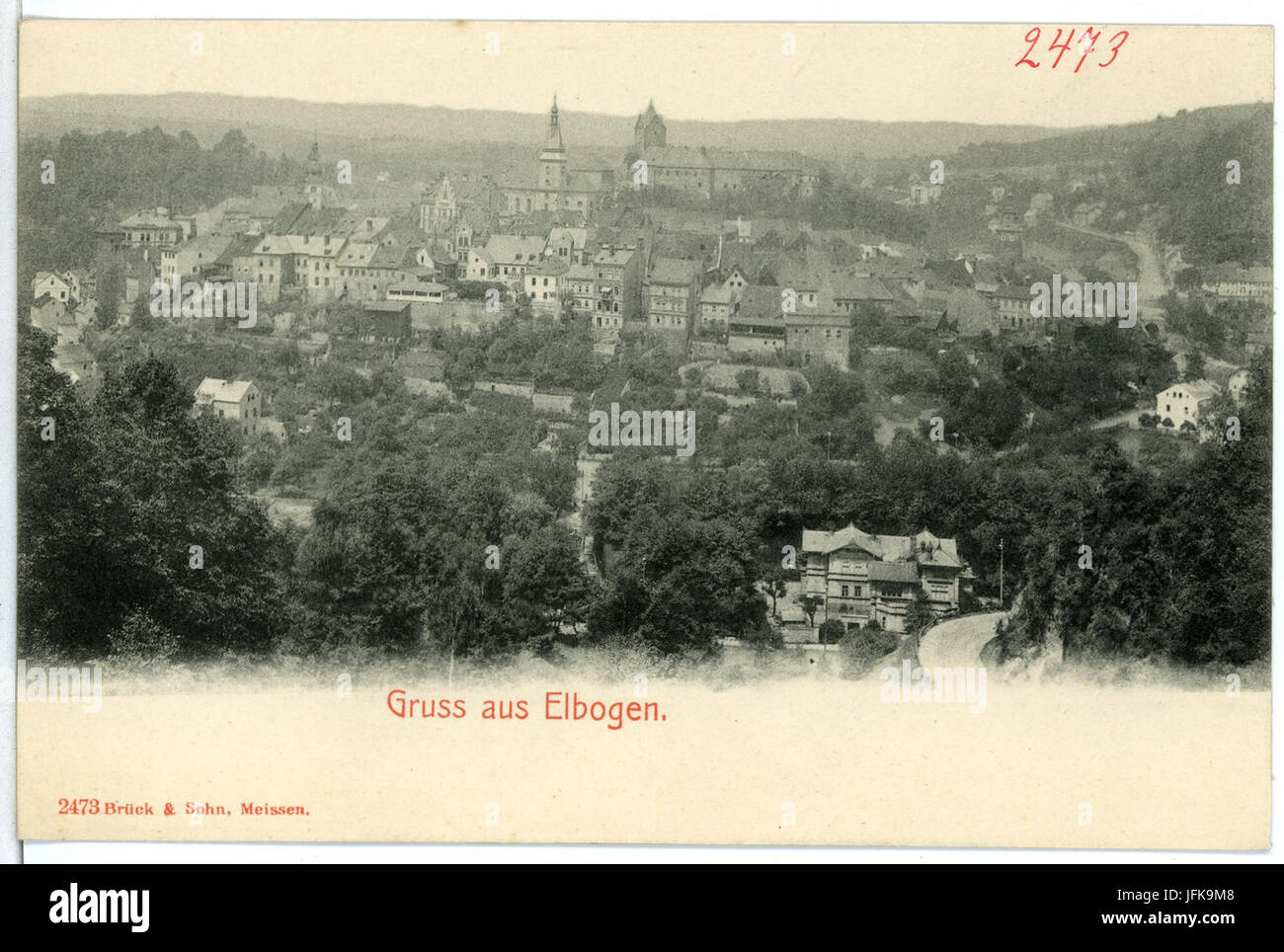 02473Elbogen1902Blick auf ElbogenBrück & Sohn Kunstverlag Stock