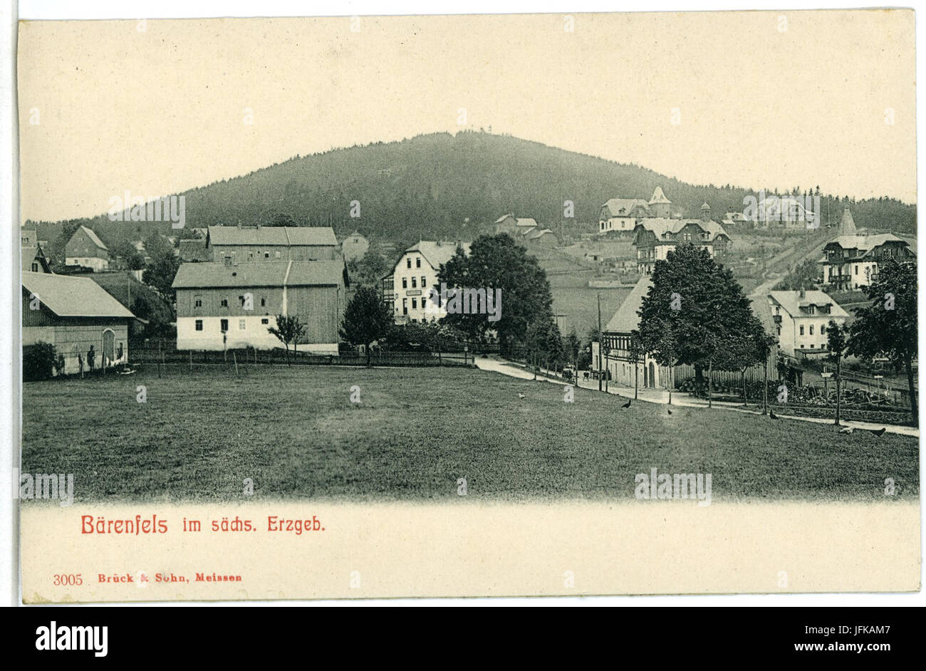 03005-Bärenfels-1903-Scharfes Gasthof-Brück & Sohn Kunstverlag Stock Photo