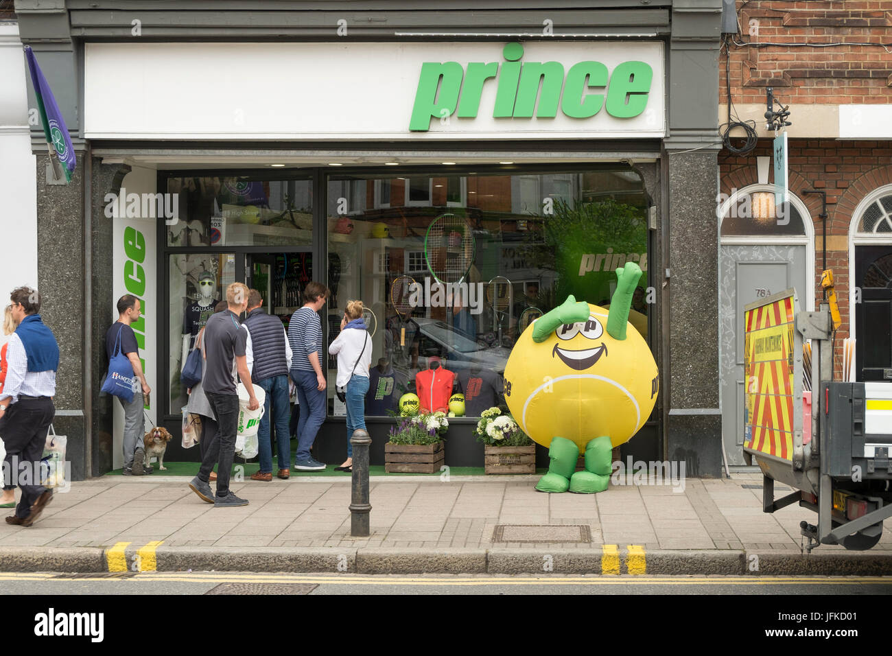 At the start of the wimbledon tennis championships hires stock