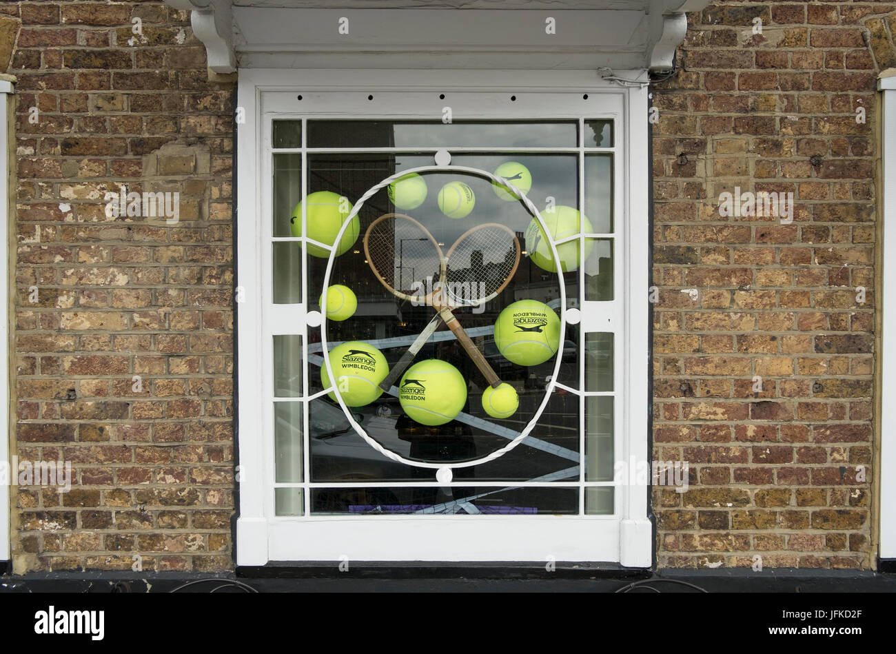 Wimbledon, London, UK. 1st July 2017. Retail shops, restaurants and