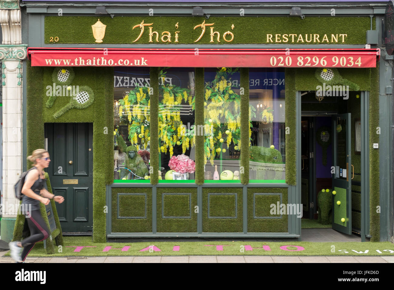 Wimbledon, London, UK. 1st July 2017. Retail shops, restaurants and