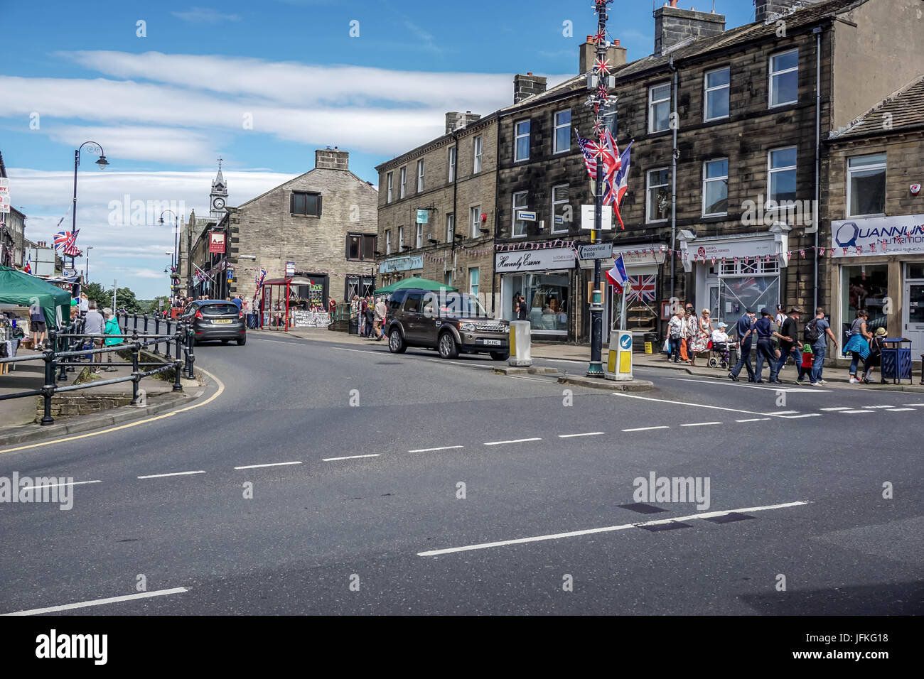 Meltham, Huddersfield, England. 1st July. Meltham wartime weekend