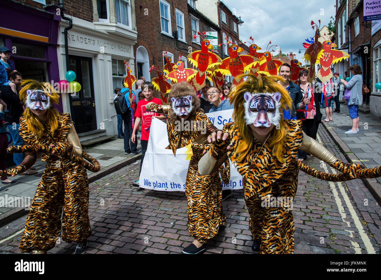 Aylesbury, UK, 1 July 2017. The Aylesbury Whizzfizzing Festival