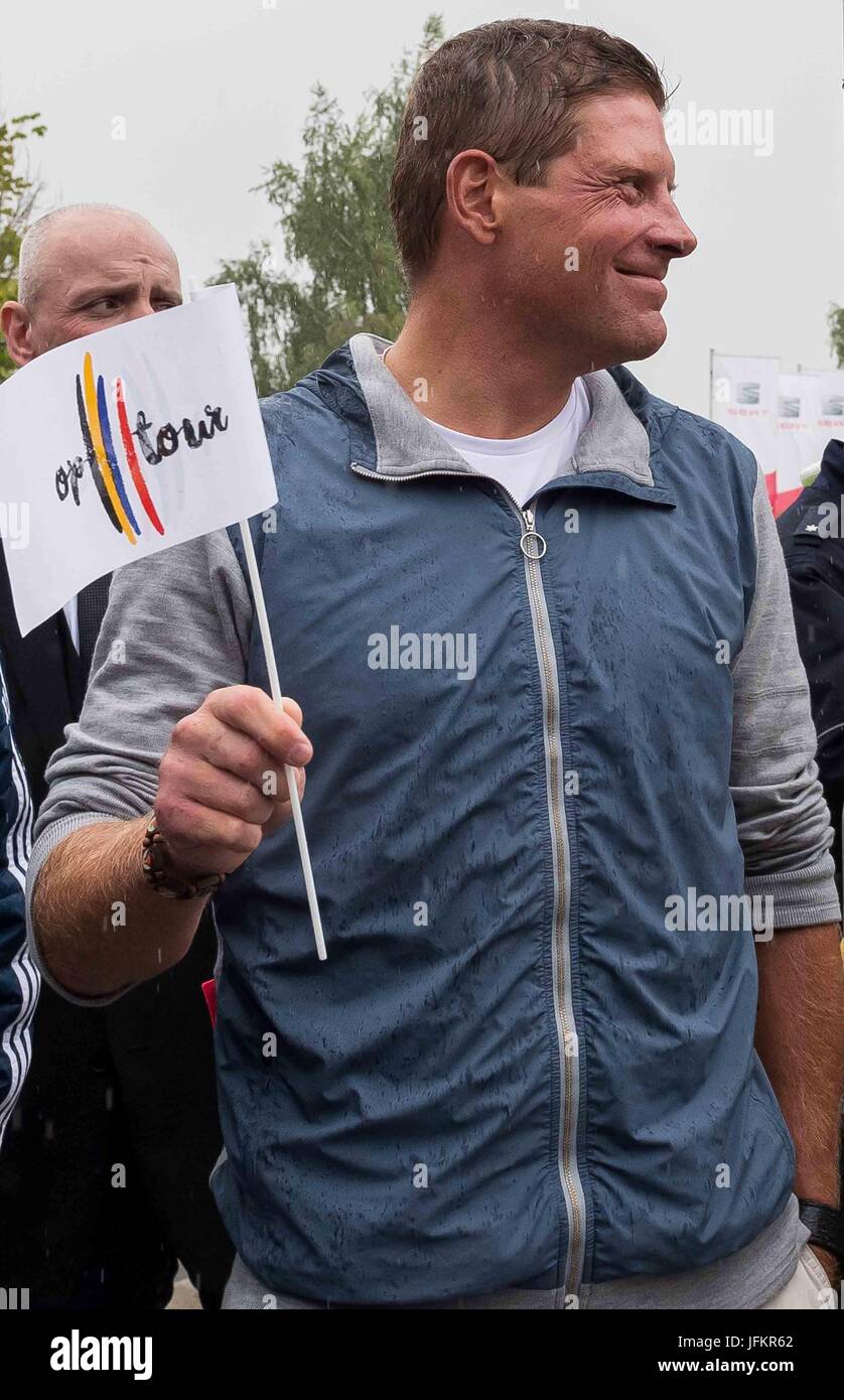 Korschenbroich, Germany. 02nd July, 2017. Former professional cyclist