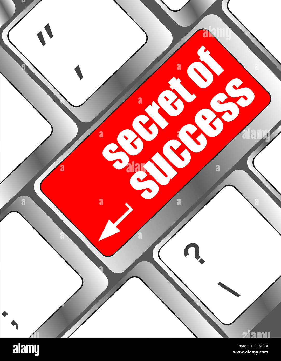 secret of success button on computer keyboard key Stock Photo - Alamy