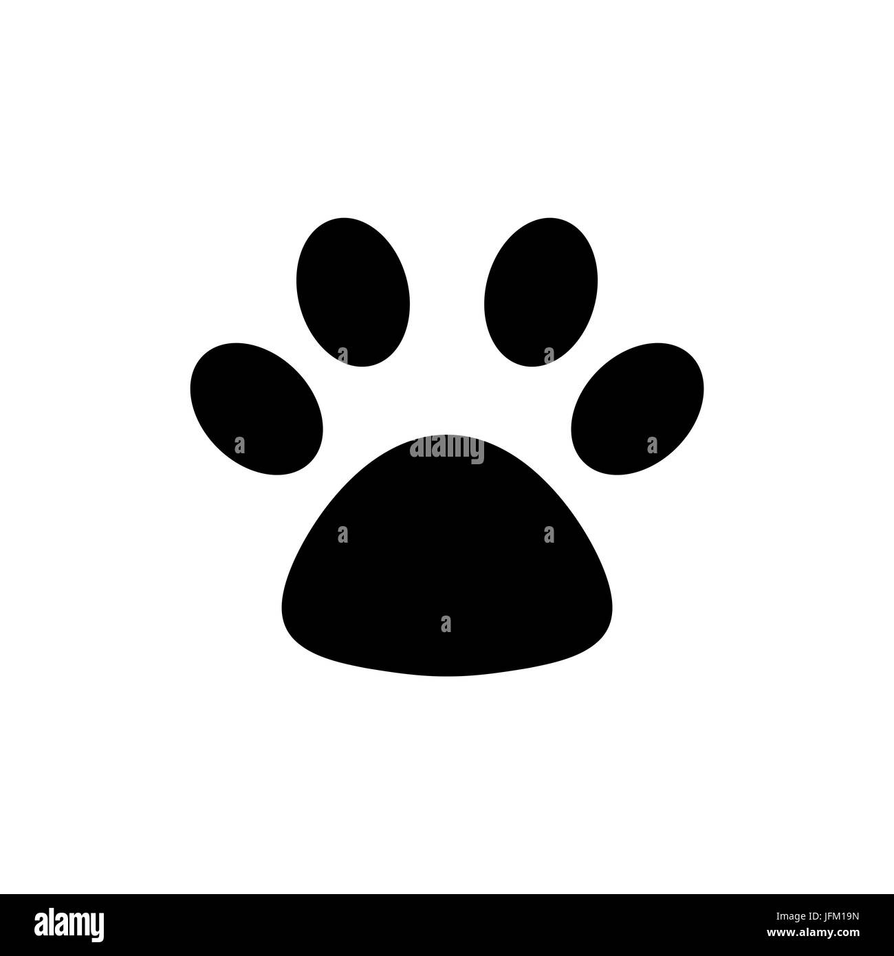 kommentar Morse kode Lang Paw print Cut Out Stock Images & Pictures - Alamy