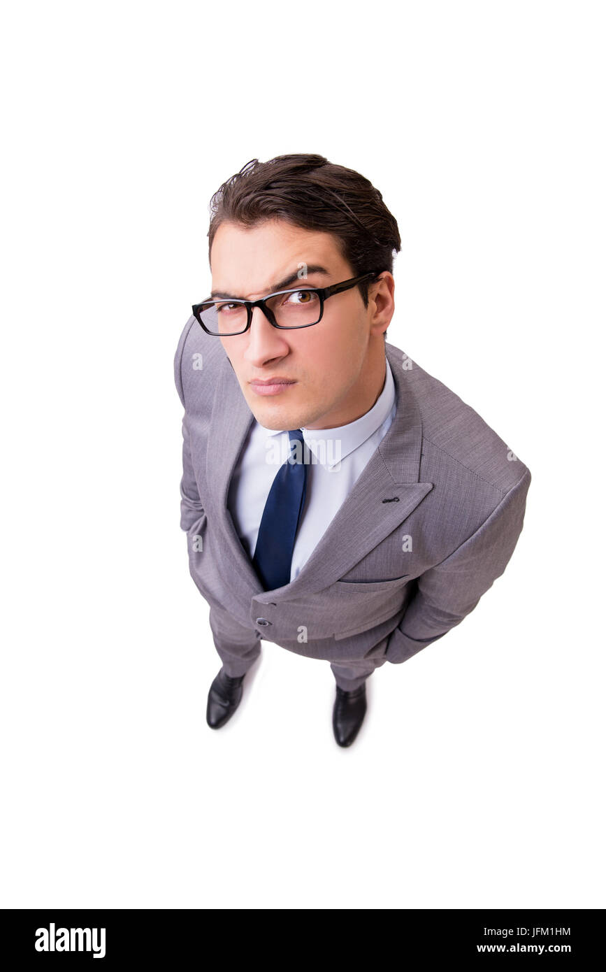 Young businessman isolated on the white background Stock Photo - Alamy