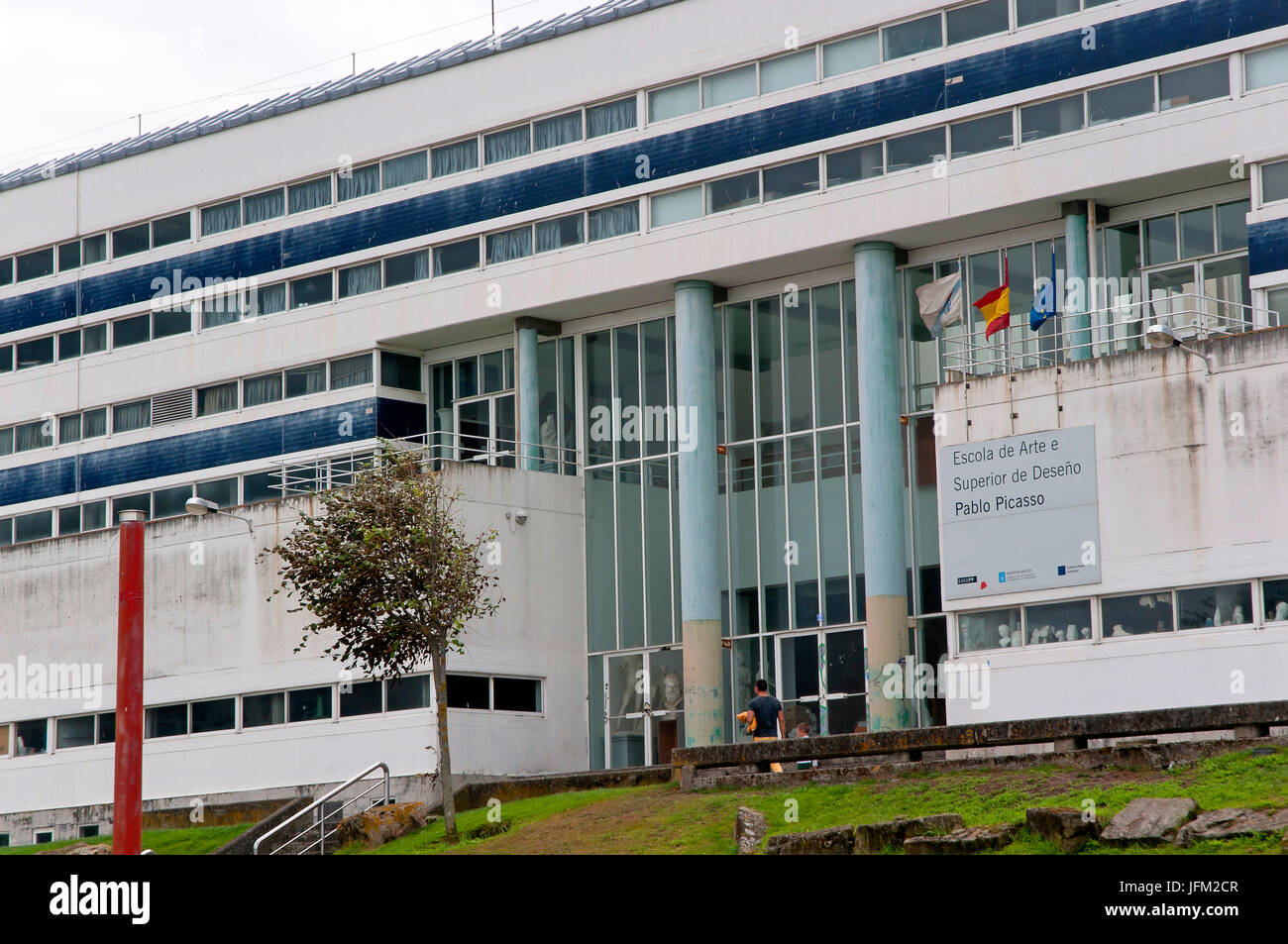 Superior School of Art and Design 'Pablo Picasso', La Coruna, Region of Galicia, Spain, Europe Stock Photo