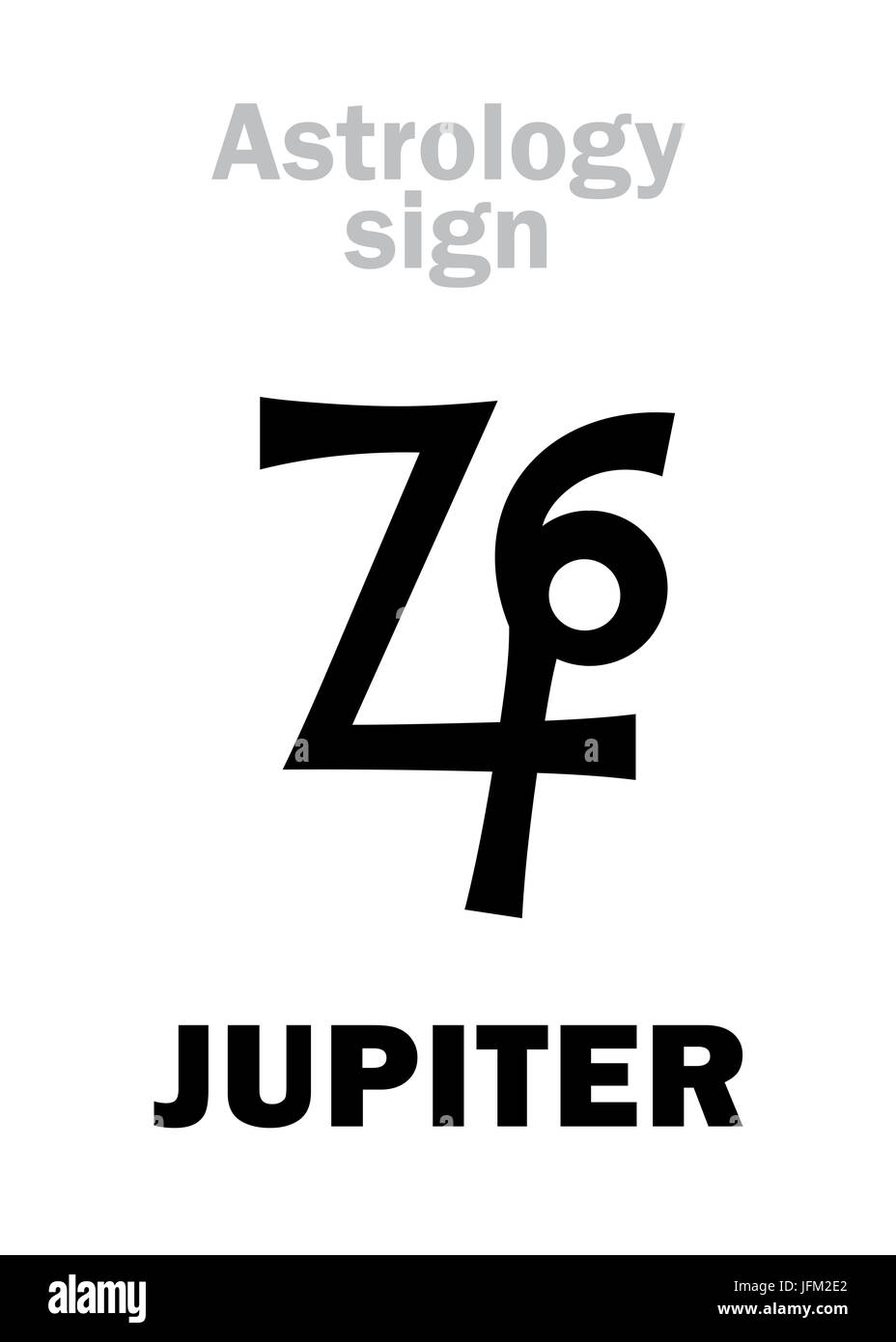 Astrology: planet JUPITER Stock Photo