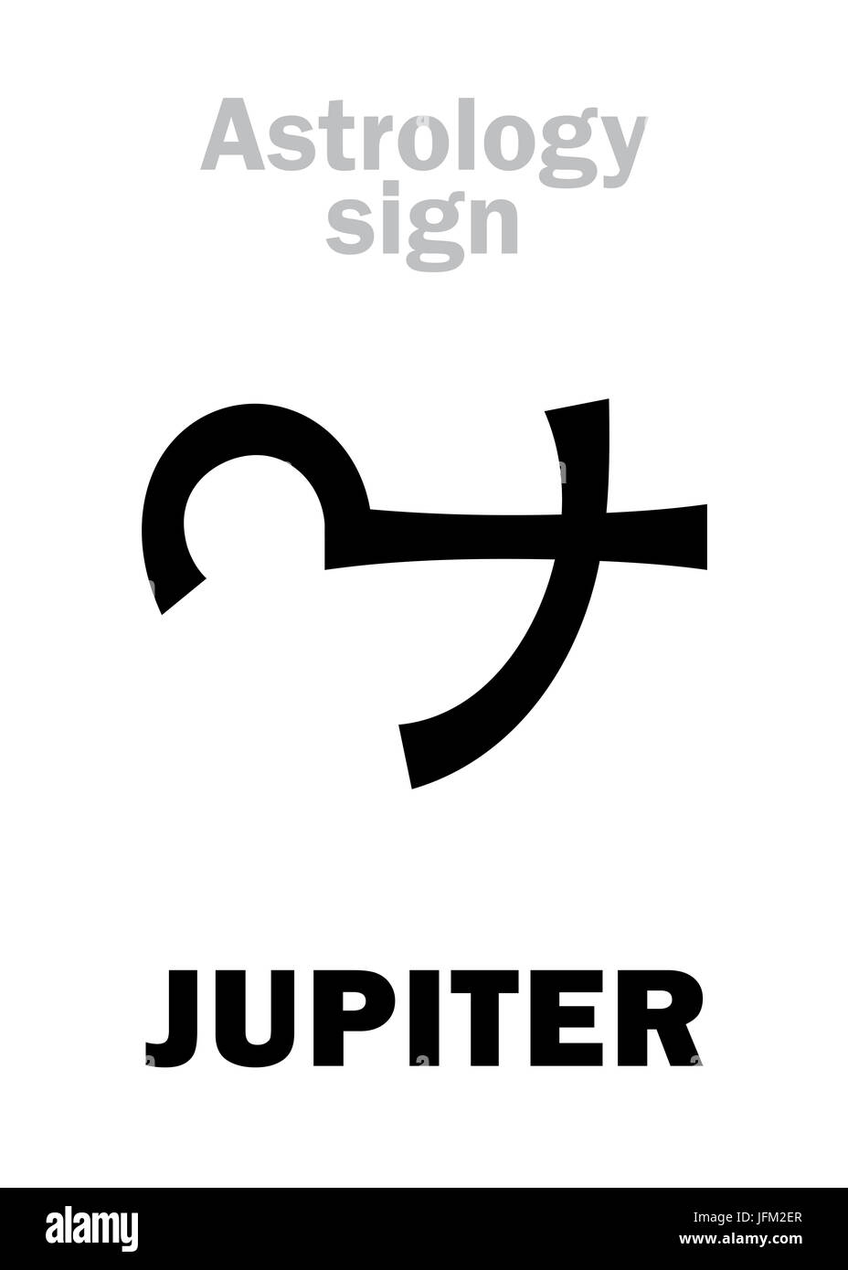 Astrology: planet JUPITER Stock Photo