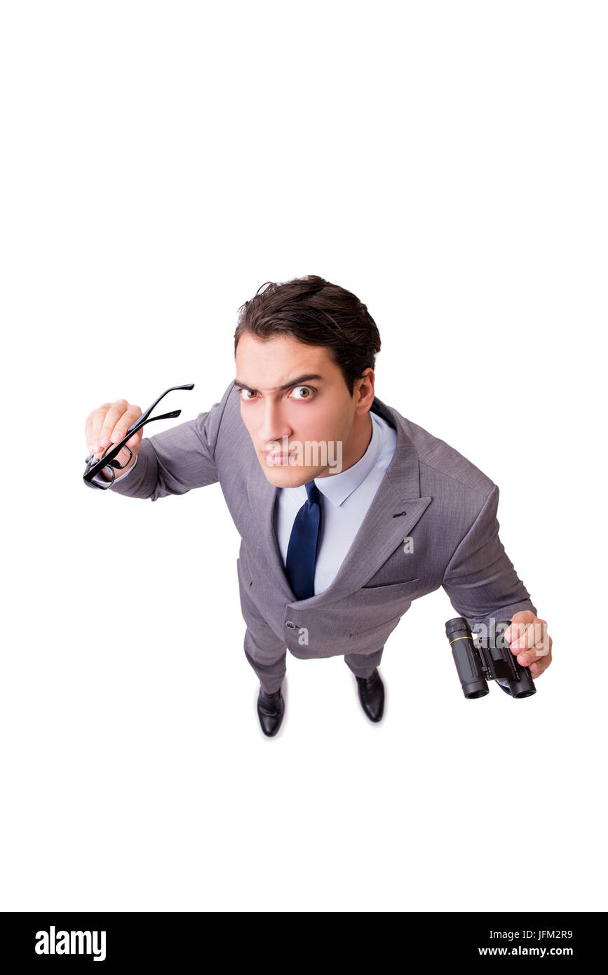Young businessman isolated on the white background Stock Photo - Alamy