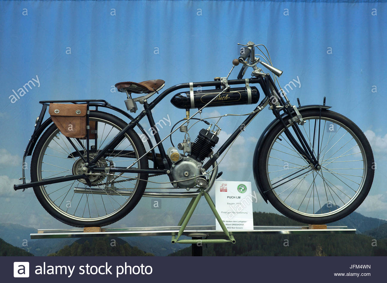 vintage motorised bicycle