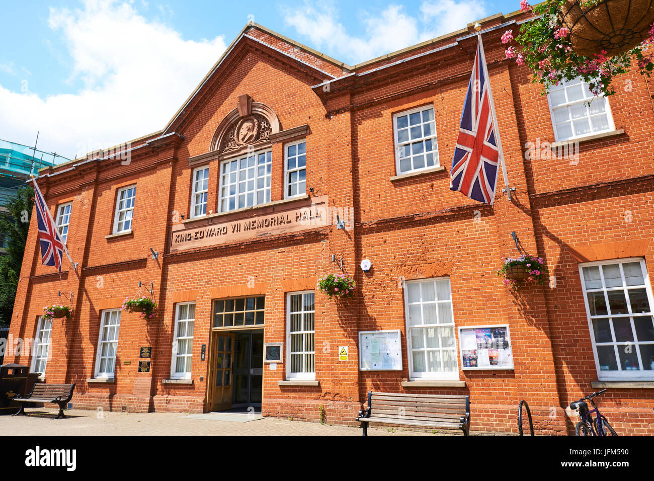 King Edward VII Memorial Hall, High Street, Newmarket, Suffolk, UK Stock Photo