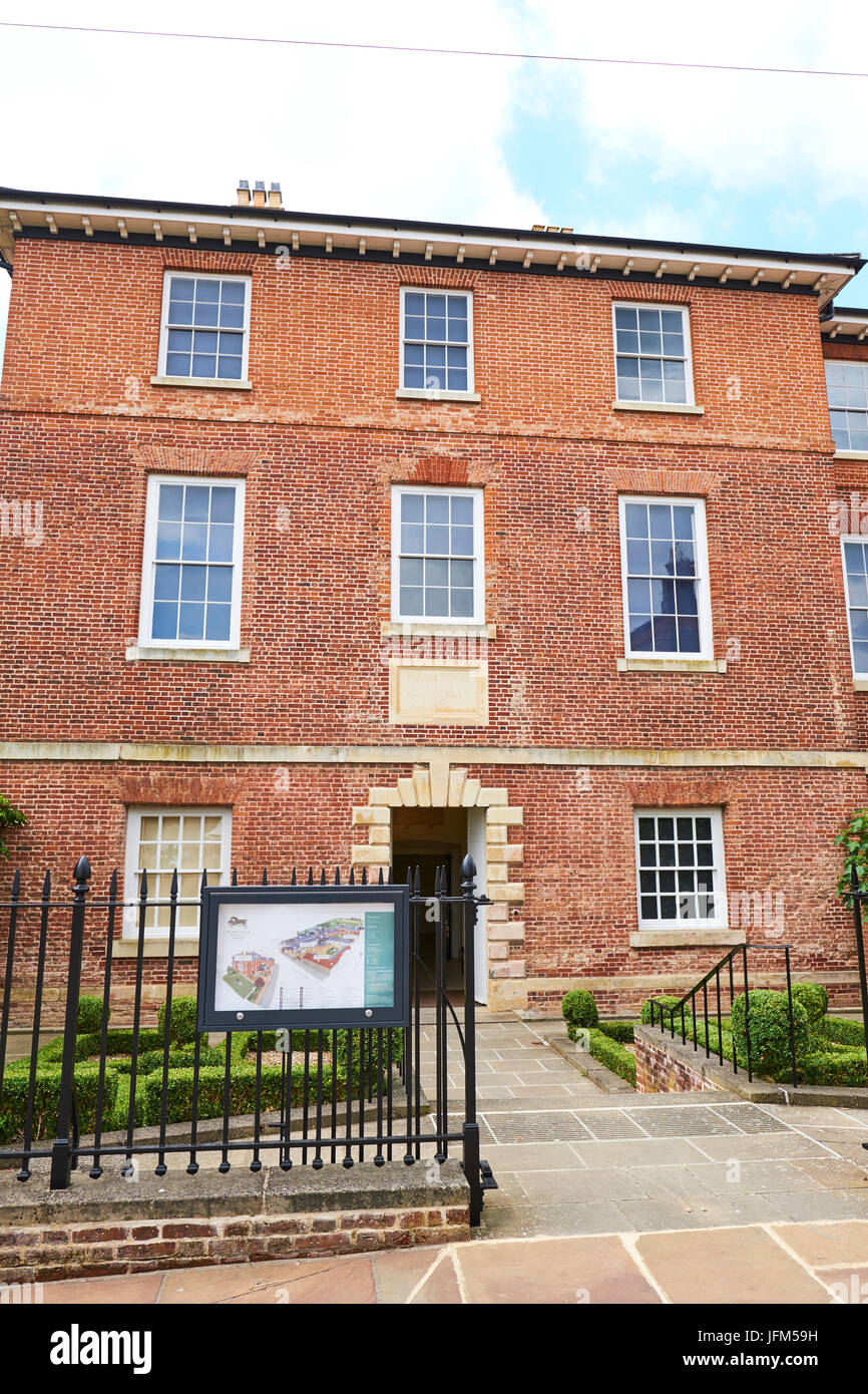 Palace House, National Heritage Centre For Horse Racing And Sporting Art, Palace Street, Newmarket, Suffolk, UK Stock Photo