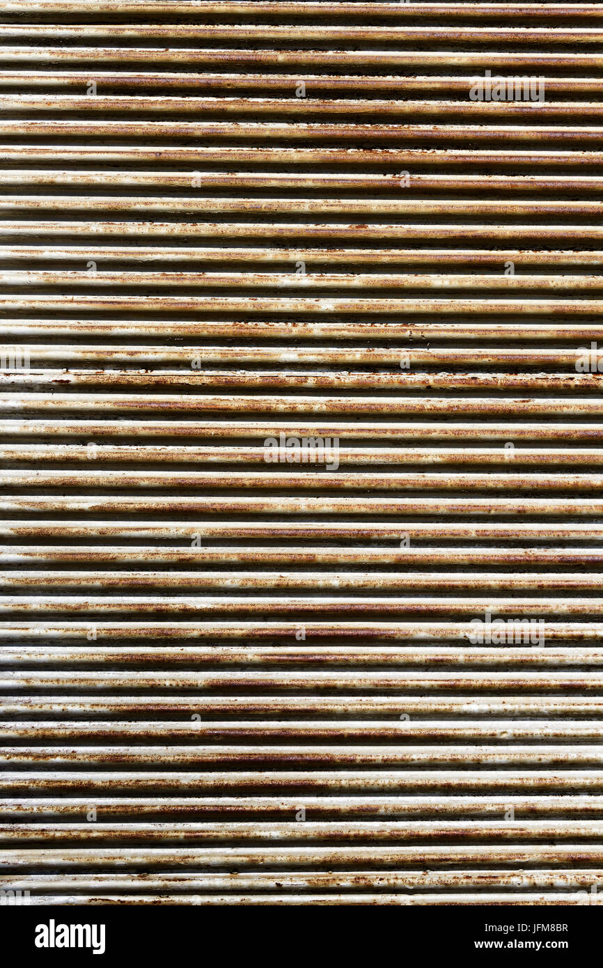 rusty garage door Stock Photo