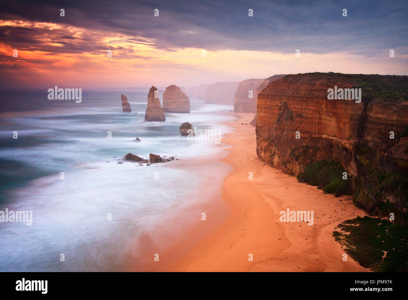 12 Apostles, The Great Ocean Road, Victoria in Australia Stock Photo