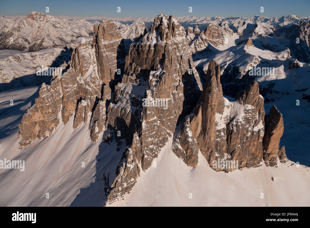 Three Peak of Lavaredo, Misurina, Belluno province, Veneto region, Italy Europe, Stock Photo