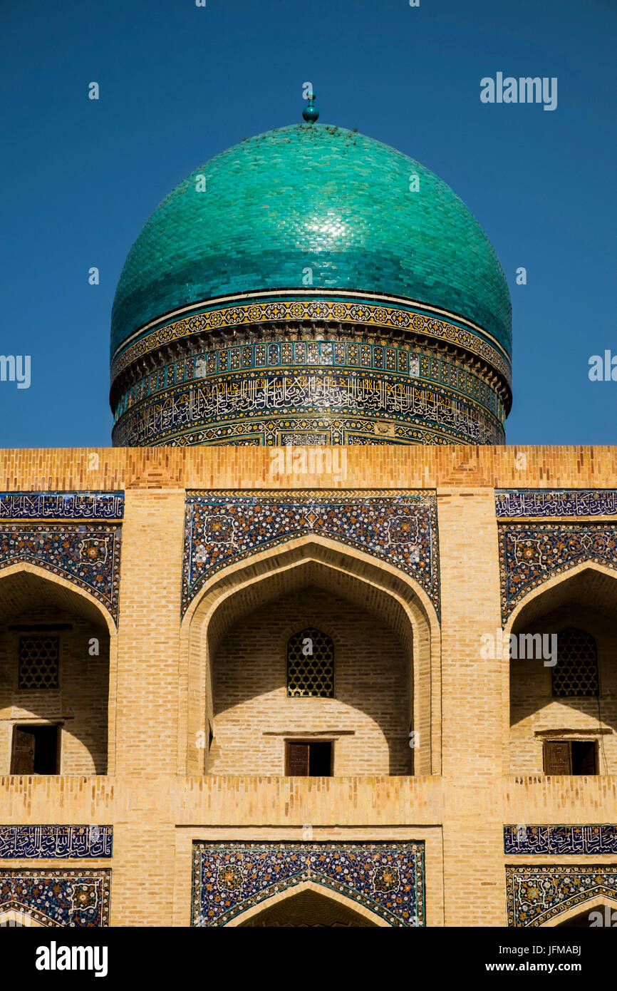 Bukhara, Uzbekistan, Central Asia, Dome of Poi Kalyan complex, Stock Photo