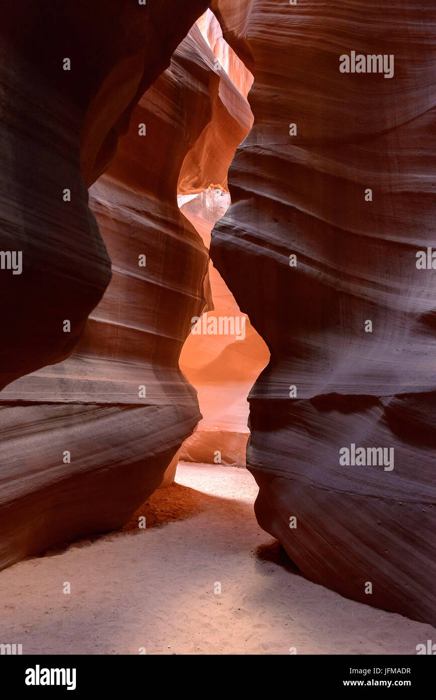 Antelope Canyon, Page, Arizona, Usa, The Navajo indians call this view 'The Candle', Stock Photo